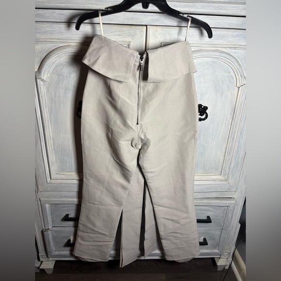 Maticevski Taupe Destined Wrap Pants Draped Asymmetrical Stylish‎ Designer - Picture 10 of 13